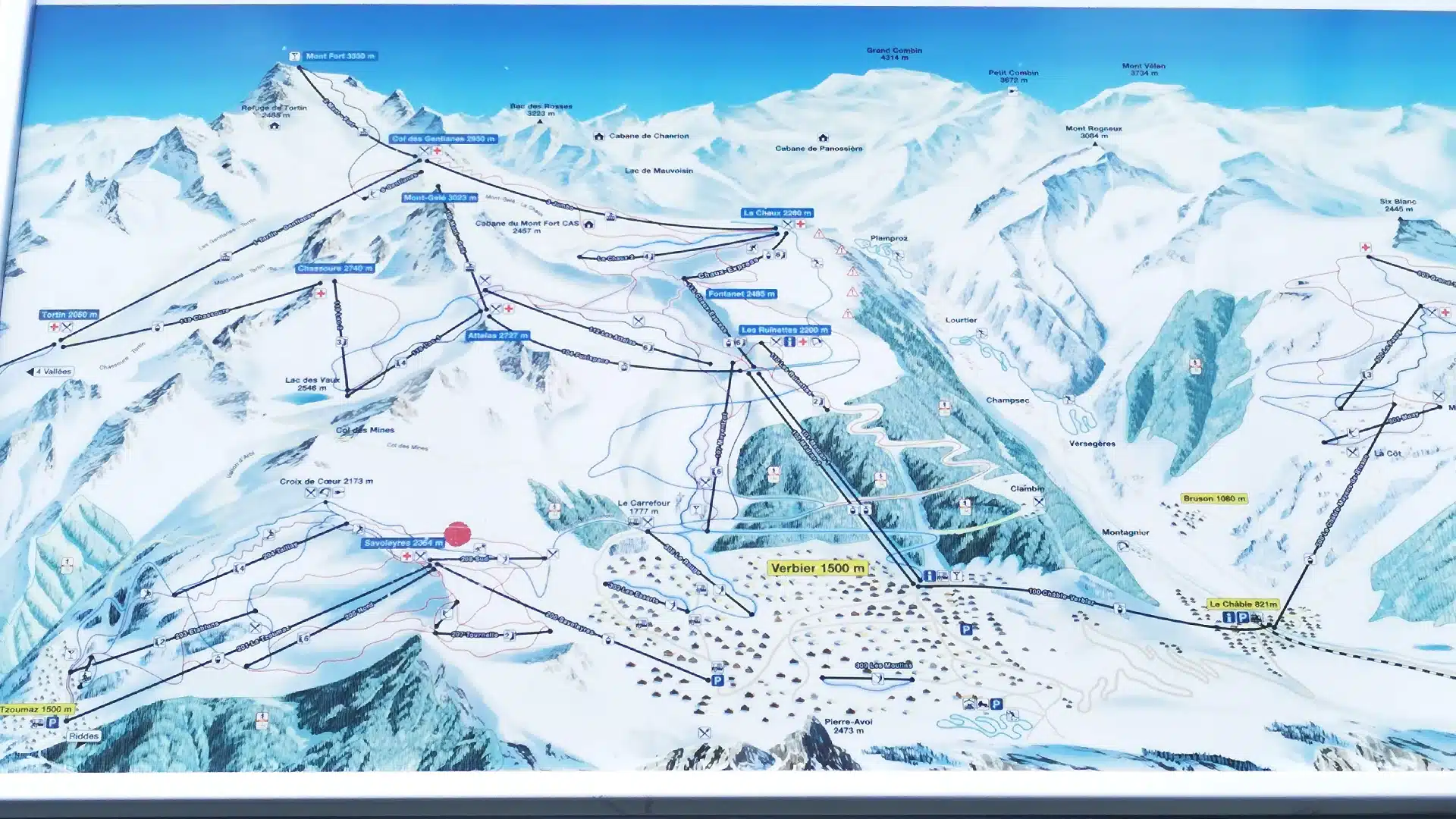 4 Vallées 12 | Karte | Sehenswürdigkeiten im Kanton Wallis